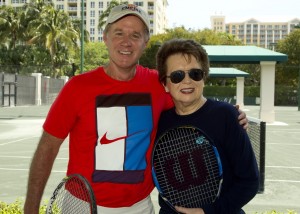 Tennis Champions Billie Jean King & Patrick McEnroe Teach Private Clinic for Citi Cardmembers in Miami