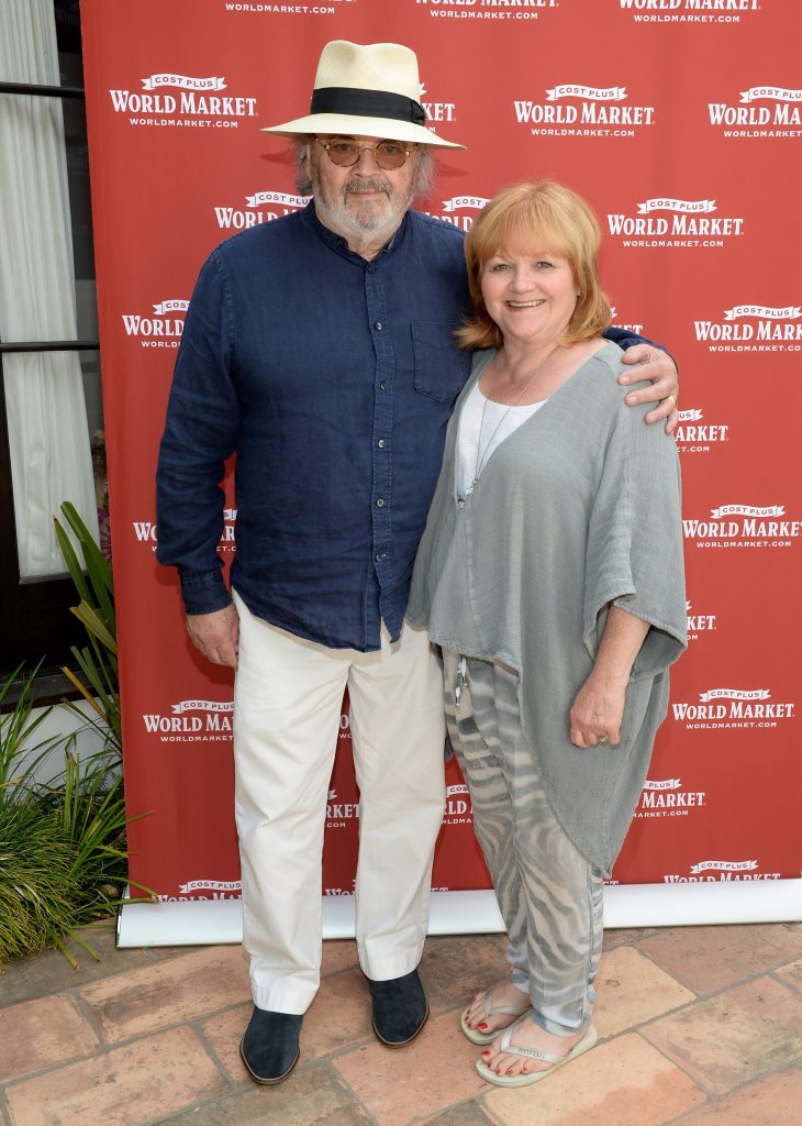 "SANTA MONICA, CA - MAY 14: Actress Lesley Nicol (R) and David Keith Heald attend Cost Plus World Market's Santa Monica Beach House Party #Celebrate Outdoors on May 14, 2016 in Santa Monica, California. (Photo by Michael Kovac/Getty Images for Cost Plus World Market)"