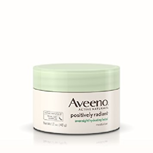 Aveeno Positively Radiant Overnight Hydrating Facial Moisturizer